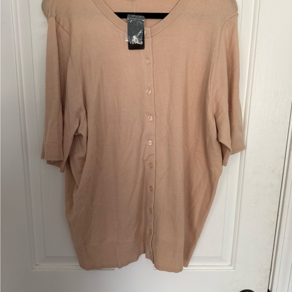 Torrid Peach Button-Up Cardigan - Picture 1 of 4
